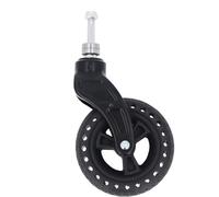 Garosa Roue Avant de Chariot 6 Pouces de Remplacement en Caoutchouc TPE Solide Antidérapant Charge de 75 Kg avec Texture Claire pour les Rouleaux de Marcheurs Utilisation Intérieure