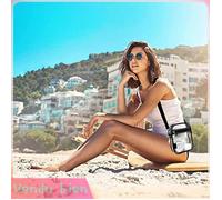 Garosa Sac à bandoulière transparent Clear Purse Stadium Clear Messenger Bag Stadium Approuvé Pour Les Hommes Fe sport pack