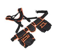 Garosa Sac à Outils d'électricien, Organisateur d'Outils Amovible et Réglable à 12 Poches avec Poche Magnétique pour la Construction de Réparation, Sac de Taille en Polyester 1680D Durable pour