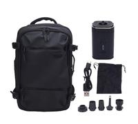 Garosa Sac à Vide de Voyage avec Pompe, Sac à Dos de Compression à Vide à L'épreuve de L'eau Extensible avec Verrouillage TSA pour Voyage, Port de Chargement USB