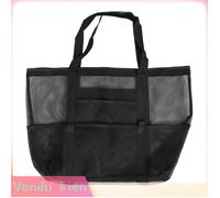 Garosa sac de plage Extra Large Grand Sac de Plage à Mailles Large, 40L Très Grande Capacité avec 8 Poches à Mailles et sport dos