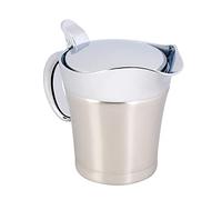 Garosa Saucière Isotherme en Acier Inoxydable 304, Saucière Thermique à Double Paroi avec Couvercle pour Servir des Liquides Chauds ou Froids, Ketchup, Crème Moutarde (Petit format 450ml)