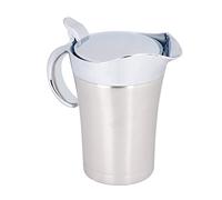 Garosa Saucière Isotherme en Acier Inoxydable 304, Saucière Thermique à Double Paroi avec Couvercle pour Servir des Liquides Chauds ou Froids, Ketchup, Crème Moutarde (Grand format 750ml)