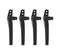 Garosa Serrure de Fenêtre à Battants, Serrure de sécurité en Alliage d'aluminium avec clé, Installation Facile et Conception Antirouille pour Fenêtres en Bois et Coulissantes (BLACK)