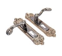 Garosa Serrure de Poignée de Porte Universelle, Alliage d'aluminium, Fonctionnement Silencieux, Ensemble de Serrure Complet pour Chambre à Coucher, Salle de Bain, Bureau, Hôtel