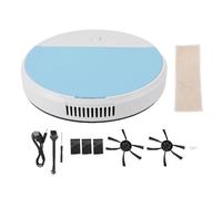 Garosa Smart Vacuum Mop Combo Puissant Aspiration Rechargeable 3 Po en 1 Poils de Compagnie étages Durs Carpets Capteur de Chute de Nettoyage intégré 1200mAh Microfibre Filtre Noise