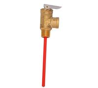 Garosa Soupape de Surpression de Température en Laiton, Soupape de sécurité Haute Performance pour Chauffe-eau Résidentiels 1/2 Pouces 125PSI