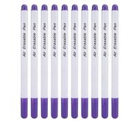 Garosa Stylo Marqueur de Tissu Auto-Disparition, Encre Effaçable à l'Air et à l'Eau, Violet, Tête Unique, Temporaire, 10 Pièces