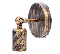 Garosa Support à applique murale Antique Applique murale Bar clair Café Corridor Support de lampe Douille de lumière Matériel Pack(Or)