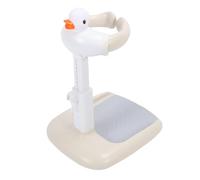 Garosa Support de Douche pour bébé, Support de Bain Réglable en Plastique avec Base Antidérapante pour les Tout-petits de 6 à 36 Mois (Kaki)