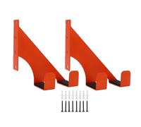 Garosa Support de Rangement Mural Robuste pour Tronçonneuse, 2 Pièces, Support de Rangement pour Atelier de Garage, Outils de Construction Industrielle en Acier au Carbone