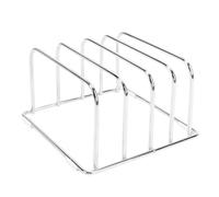 Garosa Support de Rangement pour Planche à Découper en Acier Inoxydable - Support de Planche à Découper à 4 Fentes, Gain de Place, Antidérapant pour Comptoir de Cuisine 6,3 X 3,74