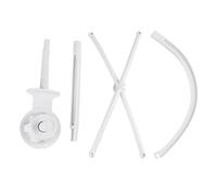 Garosa Support Mobile de Baby-baby, Support de Jouet de Cloche de Lit de Lib Blanc avec Trous Suspendus pour la Boîte à Musique en Peluche, Rangement D'installation Facile