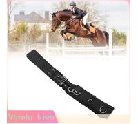 Garosa Sursangle de cheval Surfaix D'entraînement Réglable pour Chevaux Boucle Robuste Noir Accessoire animalerie selle