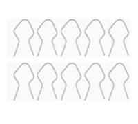 Garosa T Post Clips 100 Pièces Pinces de Clôture en Fil D'acier galvanisé avec Tête de Forage compatibilité pour Clôtures de Jardin de Ferme et Projets de Bricolage (carré)
