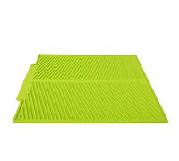 Garosa Tapis de Séchage de Vaisselle en Silicone Extra Large, Tapis de Vidange Antidérapant Résistant à la Chaleur pour Comptoir de Cuisine et Casseroles Chaudes (GREEN)