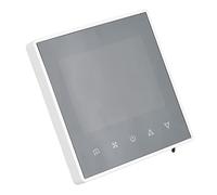 Garosa Thermostat Numérique, Contrôleur de Température de Climatisation à écran Tactile LCD AC220V, Boîtier ABS PC, Thermostat Mural d'hôtel à Domicile pour Le Contrôle du Climat Ambiant (White)