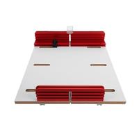 Garosa Traîneau de Précision à Coupe Transversale pour Scie à Table, avec Rails Réglables en Aluminium pour Fente à Onglet 3/4x3/8, Butée Composite pour des Coupes Répétées Sûres