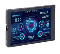 Garosa USB Mini Écran 3.5in Affichage IPS Type C Interface V2 Grand Écran avec 320x480 Résolution, Plug and Play pour Itx Cas (Version Premium)