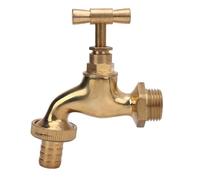 Garosa Valve de Tuyau D'Arrosage en Laiton, Filetage Mâle G1/2 Pouces vers Vanne D'arrêt de 14 Mm pour Systèmes D'irrigation, Arrosage de Pelouse et Contrôle de Robinet Extérieur