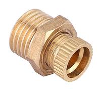 Garosa Valve de Vidange d'eau en Laiton 5 Pièces, Kit de Remplacement Durable pour Accessoires de Compresseur d'air, Filetage G1/4 pour une élimination Efficace de l'eau