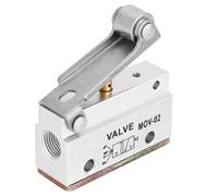 Garosa Valve Mécanique Pneumatique à Rouleau G1/8, Alliage d'aluminium, Pression Maximale de 0,8 MPa, Idéale pour le Contrôle de l'air dans les Systèmes Pneumatiques