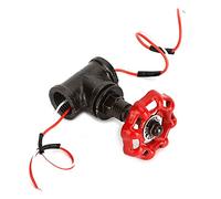 Garosa Vanne d'arrêt de Lumière Steampunk Vintage, Interrupteur de Conduite d'eau en Fer avec Installation Facile, G1/2 Pouces pour les Utilisateurs de Lampes Rétro