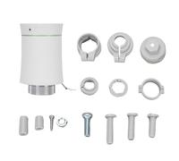 Garosa Vanne de Radiateur à Thermostat Intelligent, Vanne Thermostatique Programmable à écran LCD avec Commande Vocale APP, Plusieurs Modes, pour Système de Chauffage Domestique avec (White)