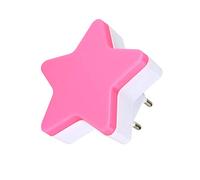 Garosa Veilleuse LED Étoile avec Capteur Automatique, 0.1W, Rose, ABS, 80x80x32mm, Économie d'Énergie, pour Chambre d'Enfant