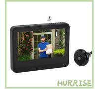 Garosa visionneuse de porte numérique Caméra Judas 1080P, Connexion sans Fil LCD 4,3 Pouces, Détection de Mouvement, moto bord