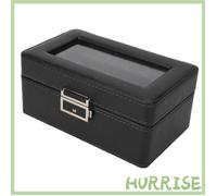 Garosa Vitrine de montre 3 Grilles De Montre étui PU Cuir économiser De L'espace Couche Unique Montre OBF lunettes outils