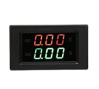 Garosa Voltmètre Numérique DC, Affichage intégré, Compteur de Tension et de Courant, 0-100 V 20 A pour la des Batteries dans les Véhicules et les Systèmes Solaires