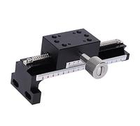 Garosa Z-Axis Manual Linear Stage, Thin Lightweight Dovetail Design | Table coulissante à déplacement de précision, entraînement à crémaillère, aluminium anodisé noir, intégration de