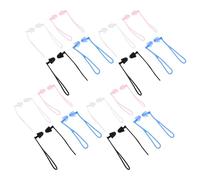 GAROZATION 16 Paires Bouchons D'oreilles avec Corde Étanches en Silicone Réutilisables Confortable pour Natation et Sports Nautiques pour Activités Aquatiques et Détente Bord Piscine
