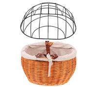GAROZATION 1pièce Panier De Vélo Rotin Tressé pour Animaux De Compagnie Panier Résistant pour Vélo avec Couvercle Amovible pour Chiens Et Chats Dimensions Couleur Aléatoire