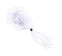 GAROZATION 1pièce Perruque Longue Bouclée Ajustable Pour Costume Américain Gentilhomme Perruque Blanche De Style Avocat Pour Cosplay Et Fête