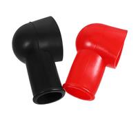 GAROZATION 2 pièces Couvre-borne Batterie Voiture Protection Positive et Négative Isolante Capuchons Légers et Flexibles Anti-Circuit Protection Corrosion et Usure des Connecteurs
