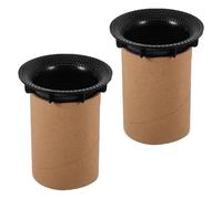 GAROZATION 2 Pièces Tube D'évent Bass-Reflex Rond en Plastique pour Caisson de Basses, Installation Facile, Minimise la Distorsion Audio, pour Studio et Home Cinéma