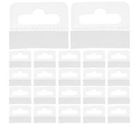 GAROZATION 200 pièces Crochets Adhésifs Transparents PVC Supports Suspendus Autocollants pour Étiquettes de Présentation Crochets Résistants pour Affichage Magasin et Bureau