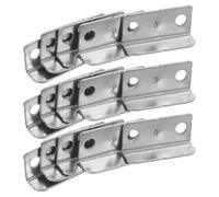GAROZATION 20pièces Équerre Métallique pour Serrure Tiroir Plaque de Gâche Droite pour Armoire et Bureau Remplacement Robuste pour Cuisine et Meubles Installation Facile et Sécurité