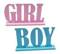 GAROZATION 2pièces Décoration pour Baptême Et Gender Reveal Accessoire Simple pour Fête De Décor De Table Souvenir Mémorable