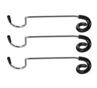 GAROZATION 3 Crochets Acier Inoxydable Multifonctions Suspendre de Lanterne Camping, Fixation Stable sur Poteau ou Branche, Accessoire Essentiel pour Camping et Randonnée