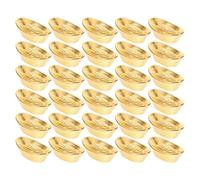GAROZATION 30 Pièces Lingots Chinois Dorés en Alliage, Décoration Feng Shui pour Maison et Fêtes, Ornement Élégant Symbolisant Richesse et Chance