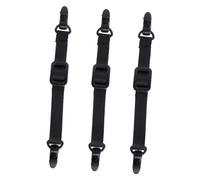 GAROZATION 3pcs Sangle D'extension pour Masque Boucles Réglables, Corde Tressée Noire, Surface Antidérapante, Accessoires Flexibles pour Fabrication Professionnelle de Masques