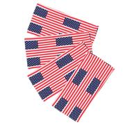 GAROZATION 4 Pièces Bandeau Cheveux Sport Rouge en Polyester Léger et Absorbant la Sueur Motif Drapeau National pour Entraînements et Sports Hommes et Femmes