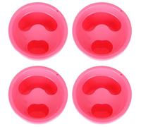 GAROZATION 4 pièces Bols de Trempage Manucure pour Ongles Bols Rond Soins Mains Ramollissant Peau Morte Accessoires Nail Art pour Usage Professionnel et Domestique