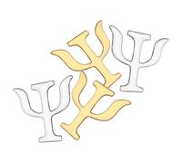 GAROZATION 4 Pièces Broches pour Femmes Symbole Psychologie Alliage Épingle de Col Mode Vintage Accessoires Élégants pour Vêtements Lot Or et Argent