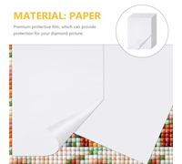 GAROZATION 50 feuilles Films Protecteurs Antiadhésifs pour Dessin Diamant Papiers de Remplacement pour Protection de Tableau Diamant Outils Essentiels pour Peinture