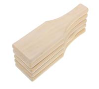 GAROZATION 5pcs Outils de Poterie en Argile en Matériau Synthétique, Planches à Modeler en Bois Khaki Faciles à Ranger pour DIY et Création Artisanale