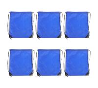 GAROZATION 6 Pièces Pochette de Rangement Casque à Cordon Bleue Antipoussière Légère et Spacieuse pour Casque de Vélo et Masque de Soudage